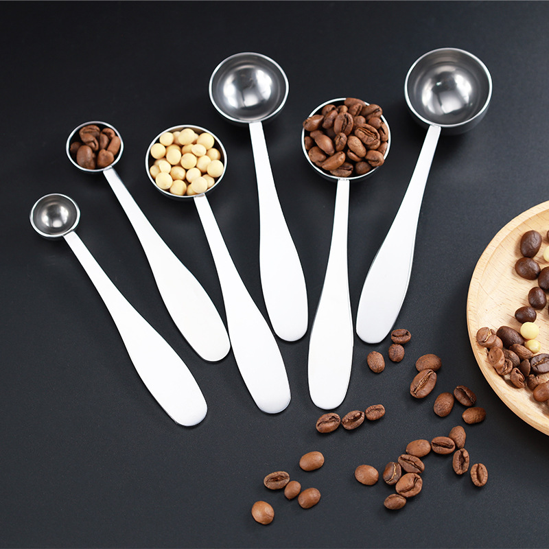 Acero inoxidable café leche té utensilios de cocina cuchara cuantitativa cuchara de polvo cuchara de condimentos herramientas de cocina de horneado cuchara cuantitativa