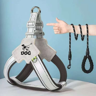 Explosive Chest Back suit Dog Traction Rope Reflective Chest Strap Collar Strap Vest Belt Traction Durable and Comfortable