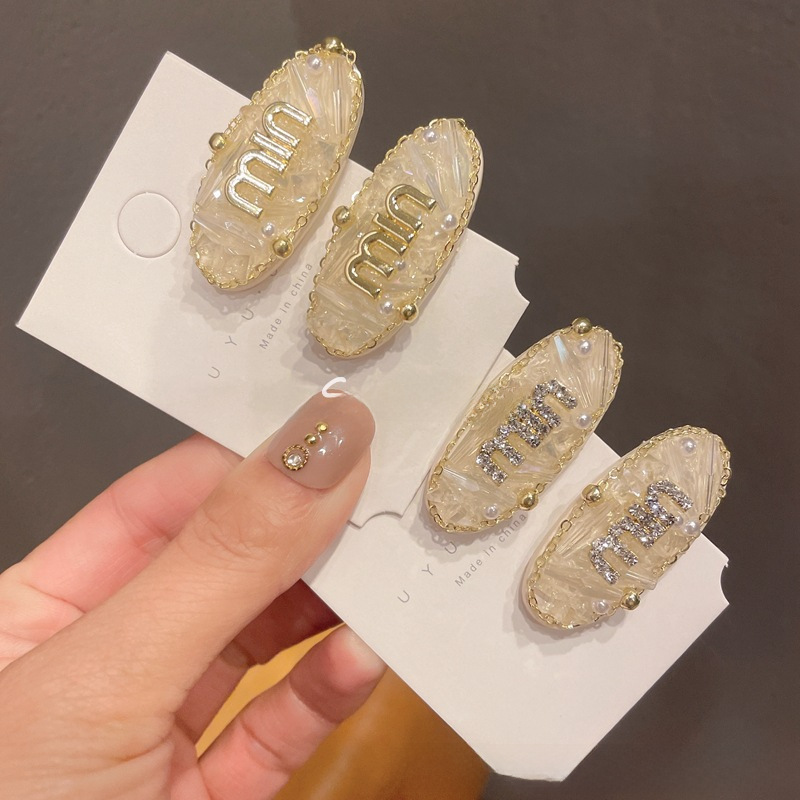 Barrette cheveux nœud en strass accessoire coiffure élégant_voghion.com