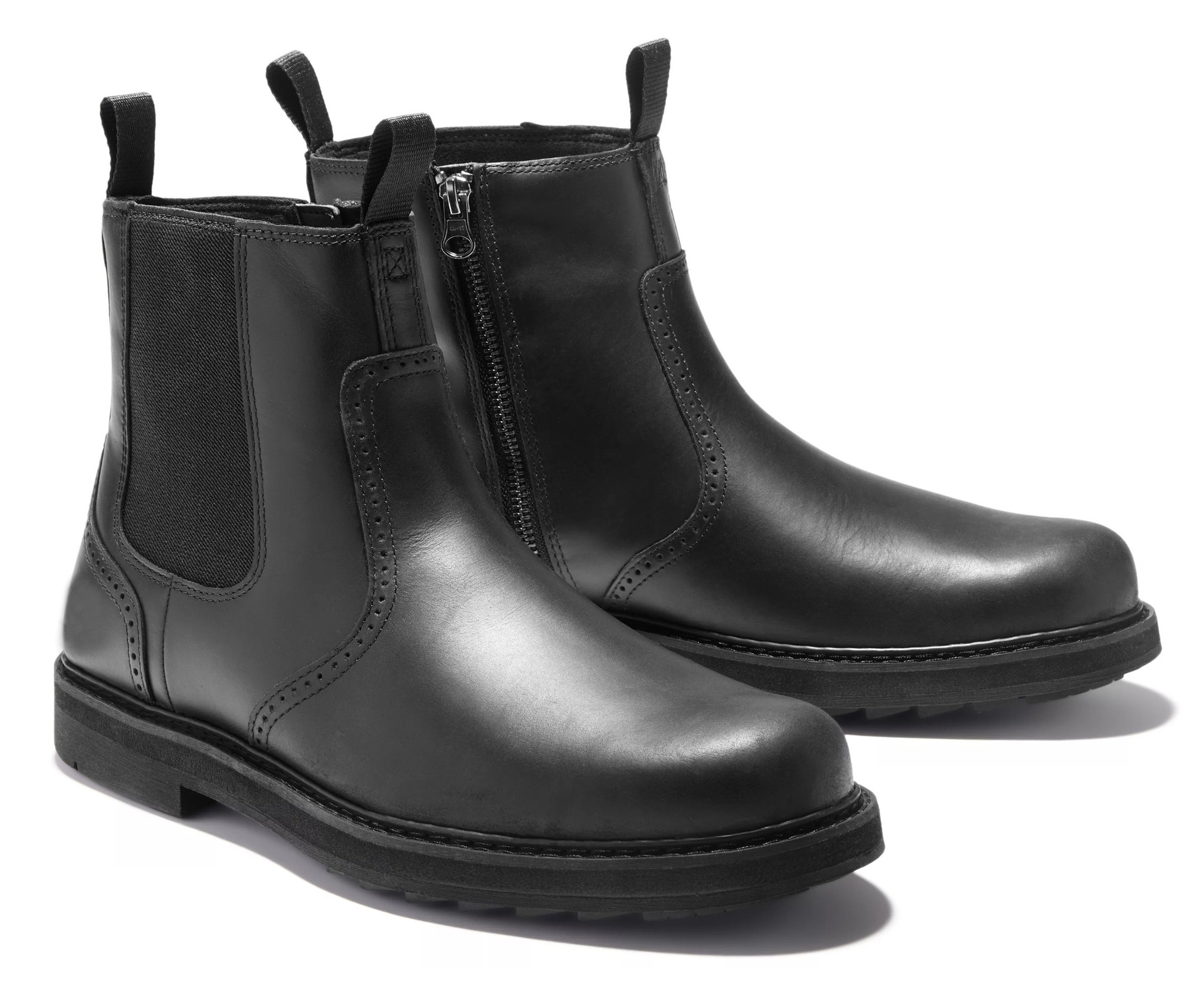 Tragen Sie widerstandsfähige, ärmelhohe, lässige schwarze Business-Stiefel für Herren_voghion.com
