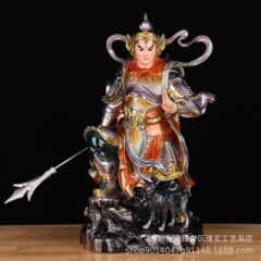 二郎神樹脂神像楊喘息天犬駅像二郎顕聖真君仏像客間供養置物卸売り