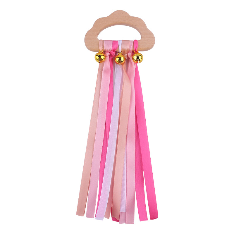 Bebé de dibujos animados haya nube mordedor 26cm creativo bebé campana grande sacudida cinta haya sonajero juguete