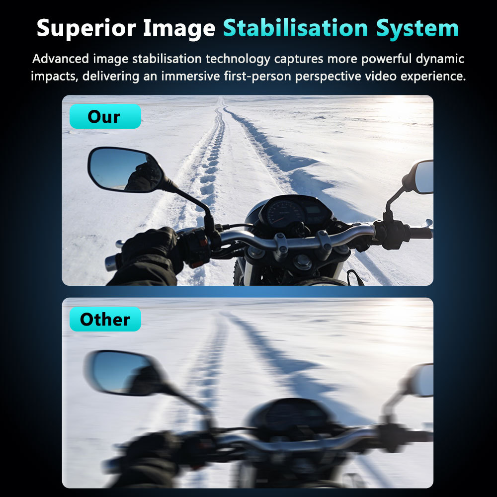 Cross-Border Wide-Angle Wifi Waterproof Outdoor Camera Cycling Recorder High-Definition Motorcycle Driving Recorder