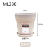 Flowerpot, round small big breathable resin