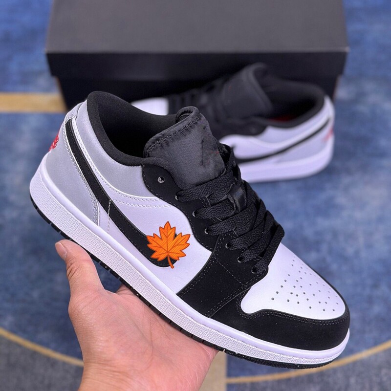 Pure Original Putian Aj1 White Gray Men's and Women's Shoes University Blue Men's Shoes Low-Top Casual Sports Couple Safety Sneakers