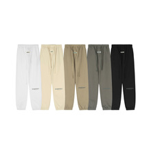 跨境外贸FOG复线ESSENTIALS压胶字母印花卫裤男抽绳休闲长裤批发