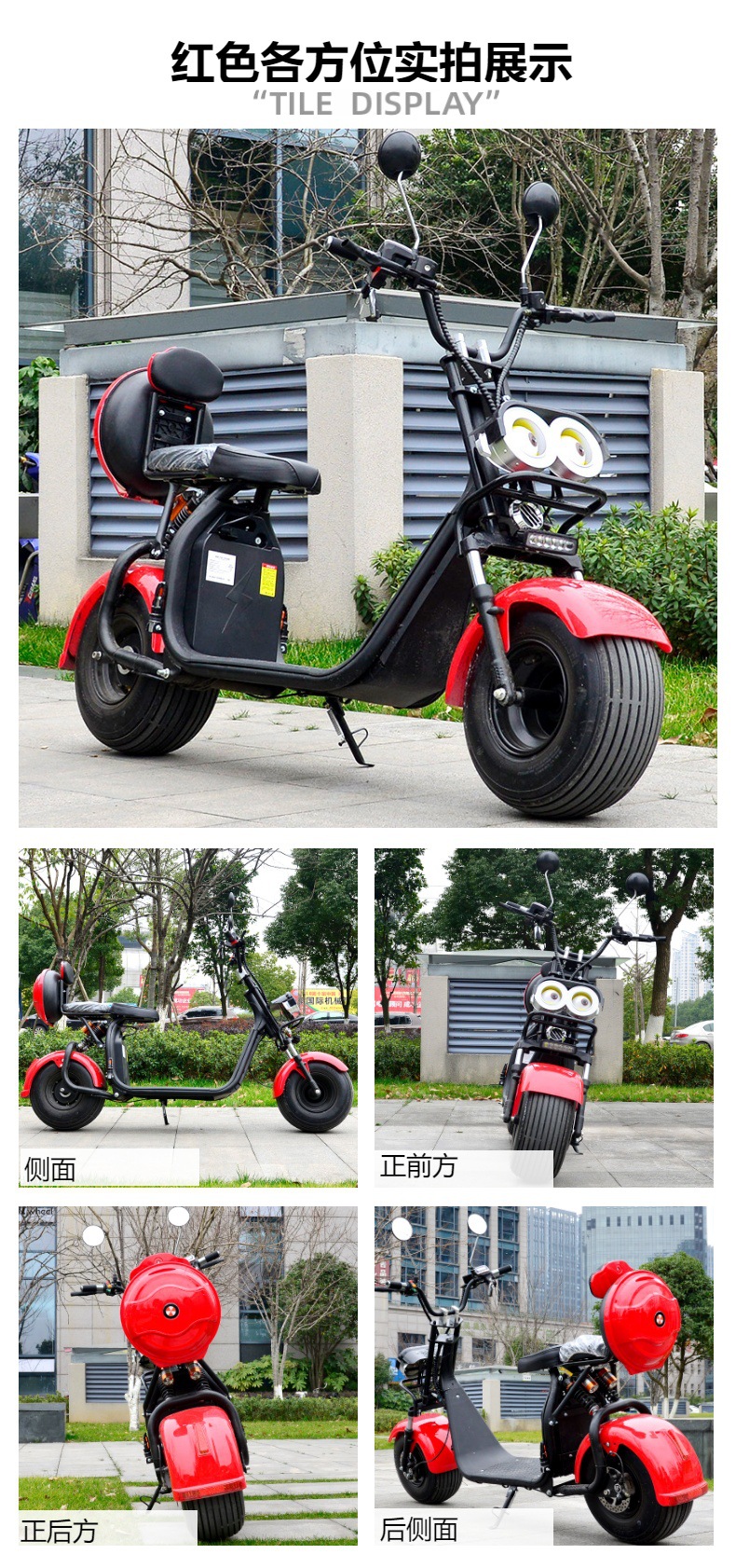 China Factory Dropshipping Es1002 Harley Electric Motorcycle City Riding with Led Screen Balance Car