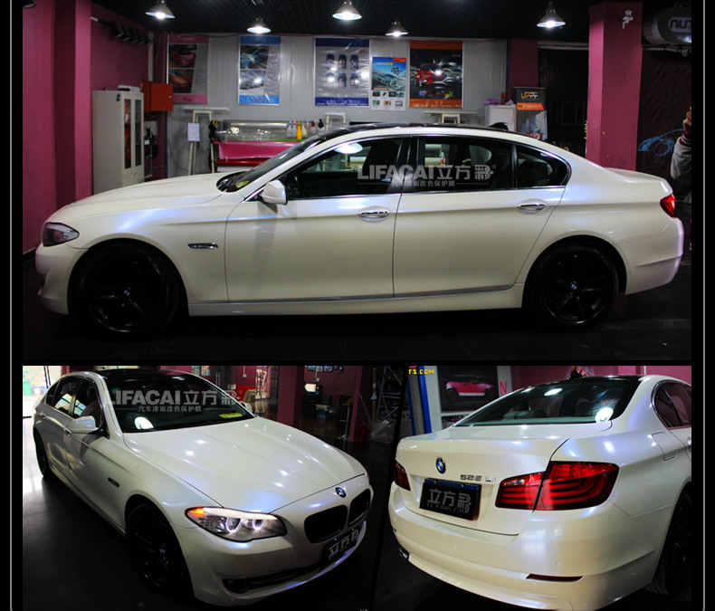 Car Color Changing Film White Film Sticker Pet Piano White Matte Glossy Crystal Carbon Fiber Full Body Interior
