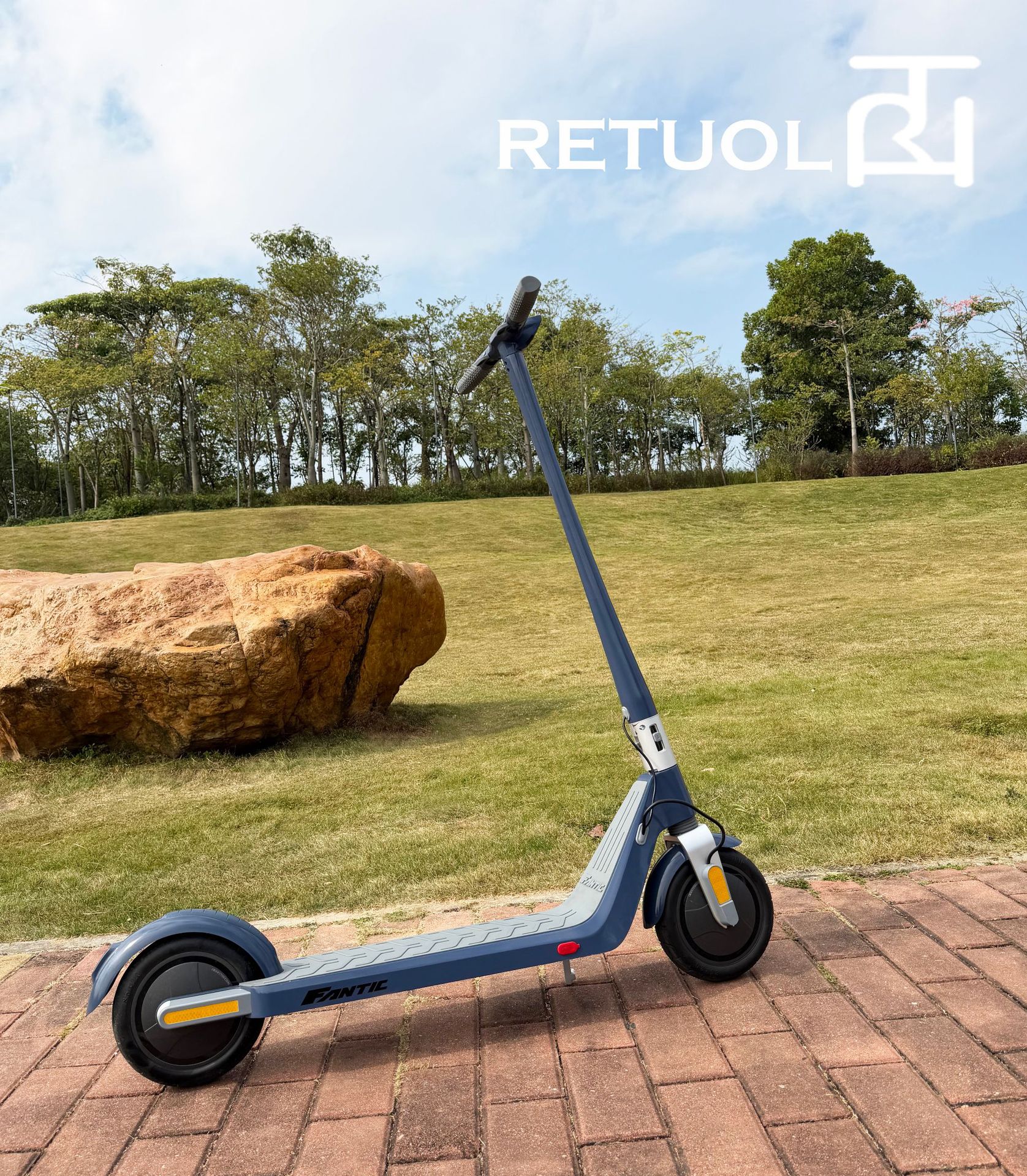 Retuol Tk2 Magnesium Alloy 8.5inch One-Touch Folding Portable Dual-Drive Electric Scooter Dropshipping