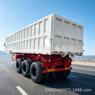 厂家前置顶后翻自卸车 后翻车斗半挂车 二手自卸车