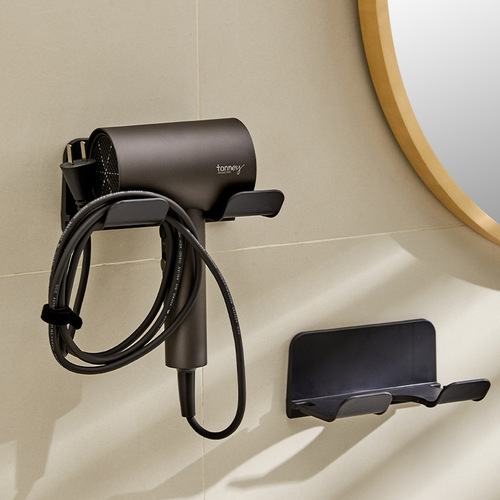 Hair dryer storage rack without punching holes in the bathroom universal wall-mounted hair dryer rack bathroom simple hair dryer rack