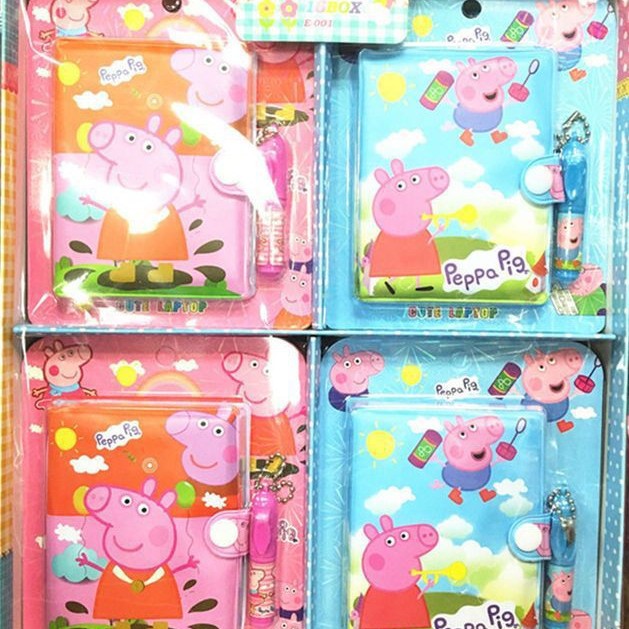 Cuaderno de dibujos animados para estudiantes, cuaderno lindo para niños, premio de papelería infantil, cuaderno para tomar notas con juego de bolígrafos.