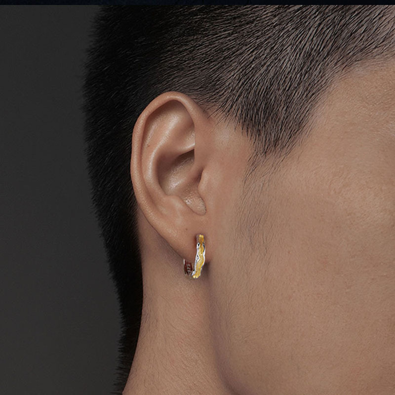 Cool Stud Earrings For Men Stainless Steel Minimalist Punk Style_voghion.com