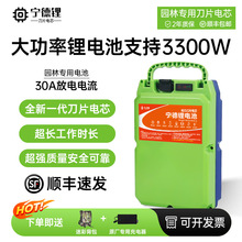 宁德锂电动割草机大功率锂电池绿篱采茶机背负式配件大全24V