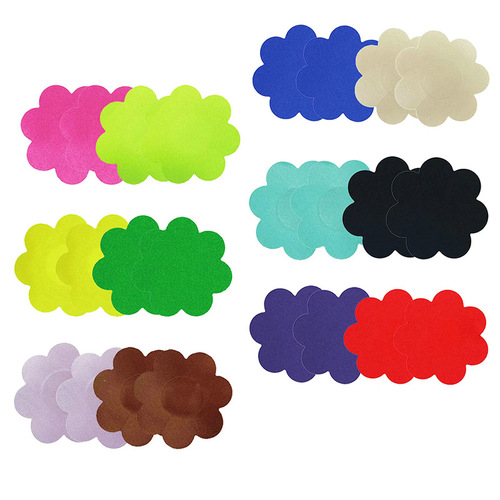 14-color nipple decal-shaped invisible breast patch disposable satin satin anti-exposure breathable breast patch