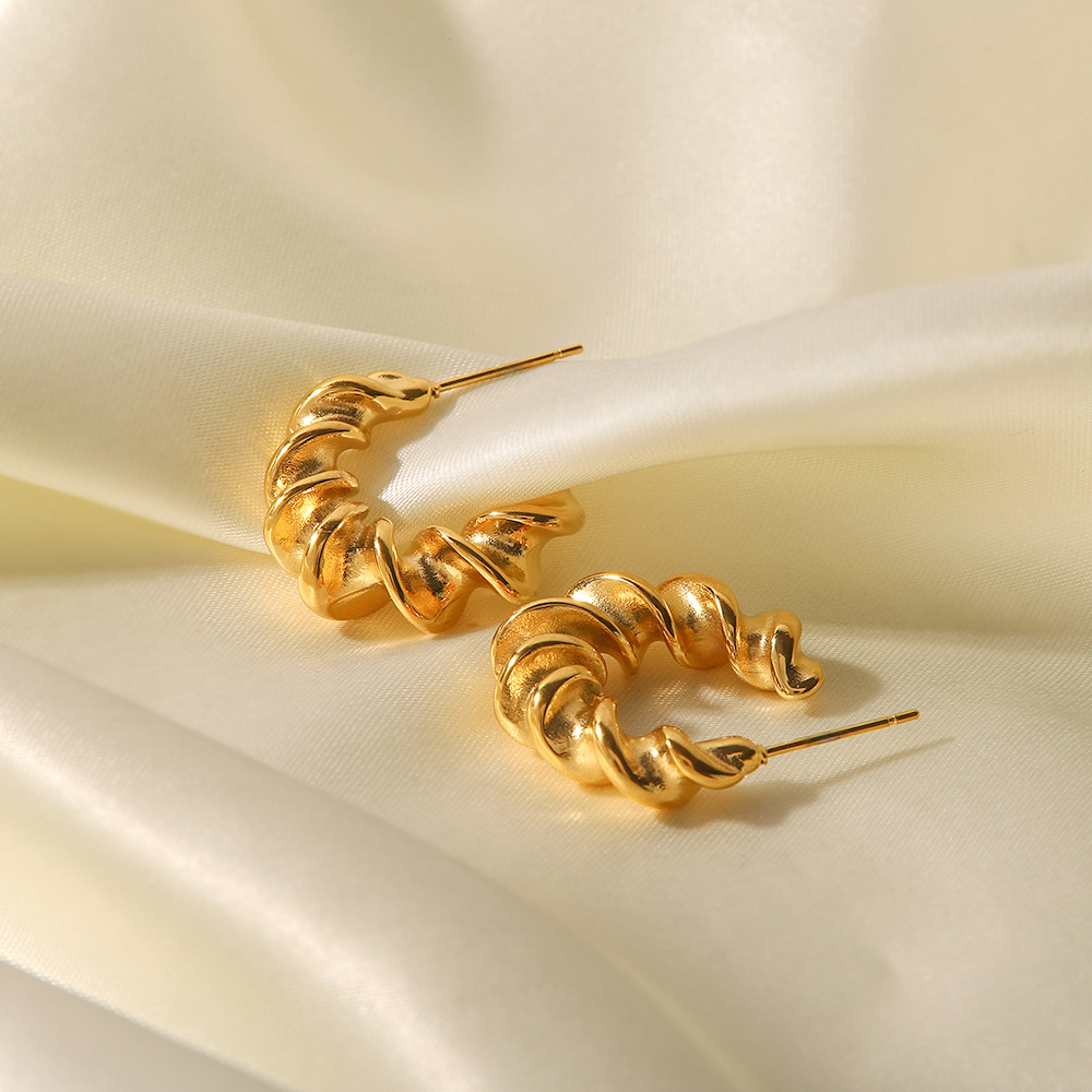 Vintage Style The Answer Stainless Steel Plating Earrings 1 Pair