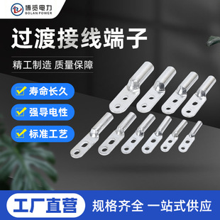 National Standard Double-Hole Brazing Copper Aluminum Nose Dtl-S Copper-Aluminum Transition Brazing Terminal Double-Hole Copper-Aluminum Terminal Block