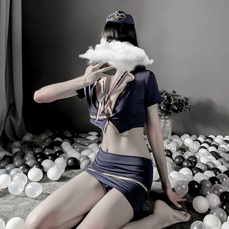 Underwear for students, uniform, mini-skirt, set