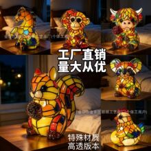 跨境新品动物系列LED小夜灯摆件树脂工艺品家居装饰usb插头动物灯