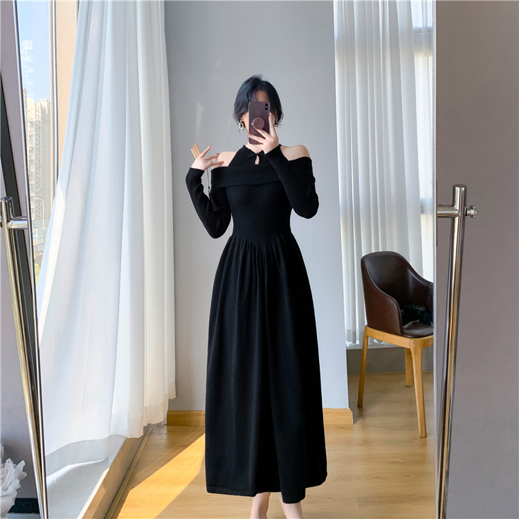 Collection automne/hiver 2024 : Cheongsam deux pièces de style chinois revisité, à porter avec un manteau et une robe en maille._voghion.com