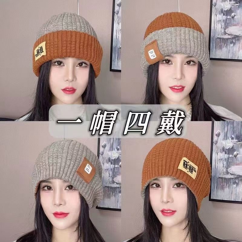 Conjunto de gorro, bufanda y guantes con diseño de oso, todo en uno, para calidez y protección de las orejas, conjunto de tres piezas para mujer, versátil para otoño e invierno, gorro de felpa de una pieza. image 20