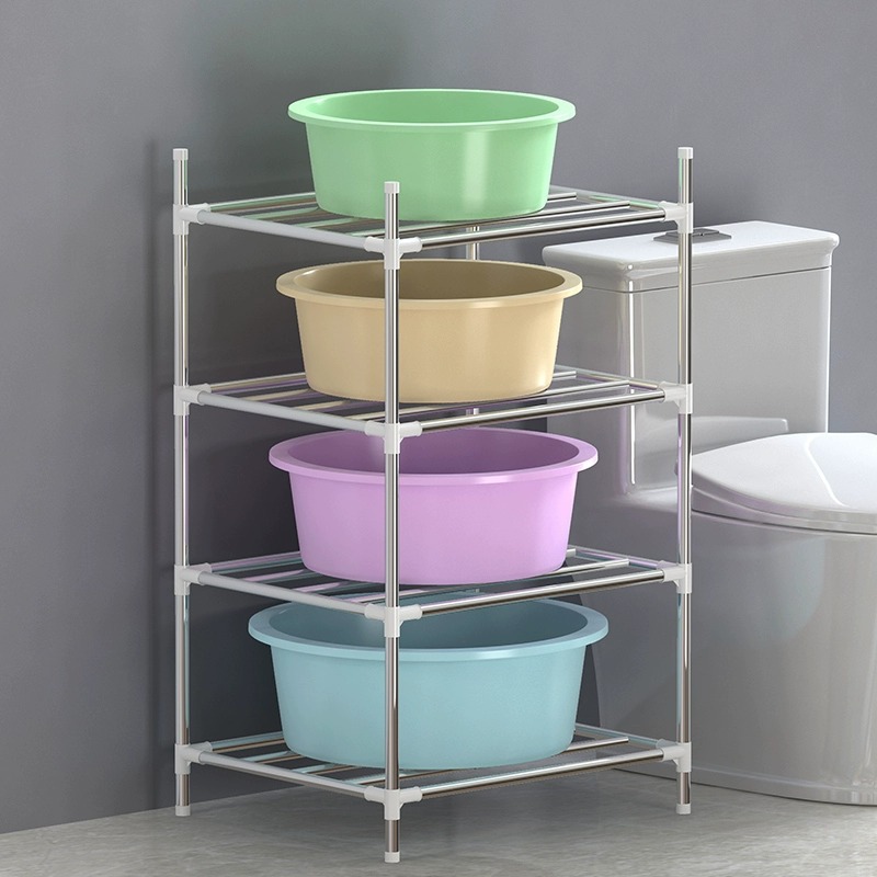 Estante Organizador de Lavabos de Acero Inoxidable Multicapa para Baño image 5