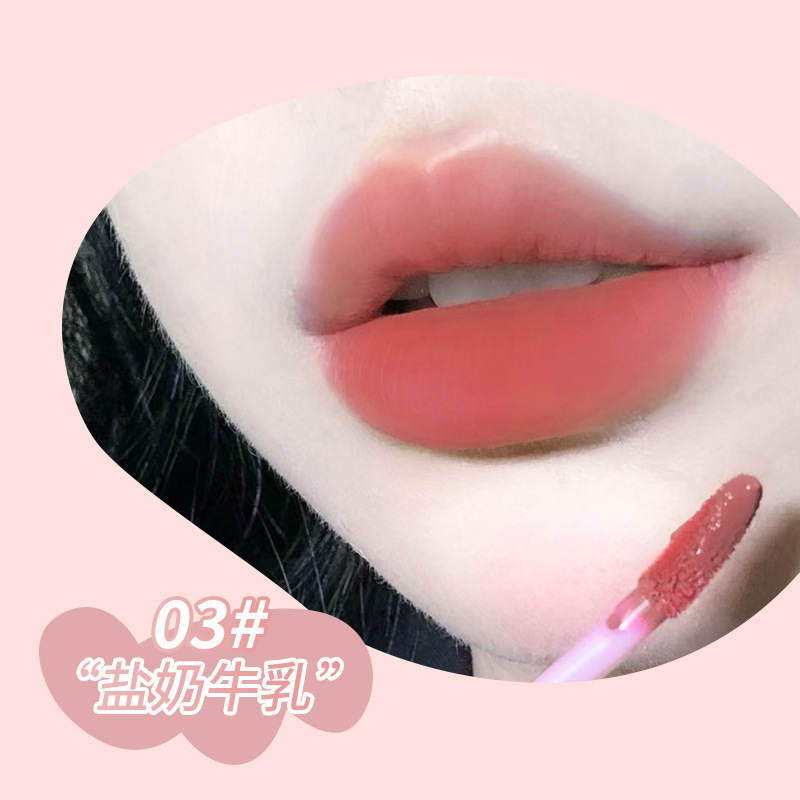 kakashow萌趣熊唇釉哑光泥雾丝绒唇泥饱满显白唇颊两用少女口红|undefined