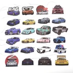 广州现货批发93款汽车车型车载后视镜香片香薰挂件支持小额批发