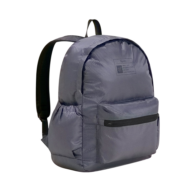 Mochila plegable simple mochila de viaje de gran capacidad bolsa de almacenamiento impermeable para mujer bolsa de almacenamiento de ropa de poliéster casual