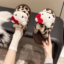 可爱KT猫棉拖女居家棉拖鞋女加绒棉拖鞋男保暖月子鞋包头拖地板拖