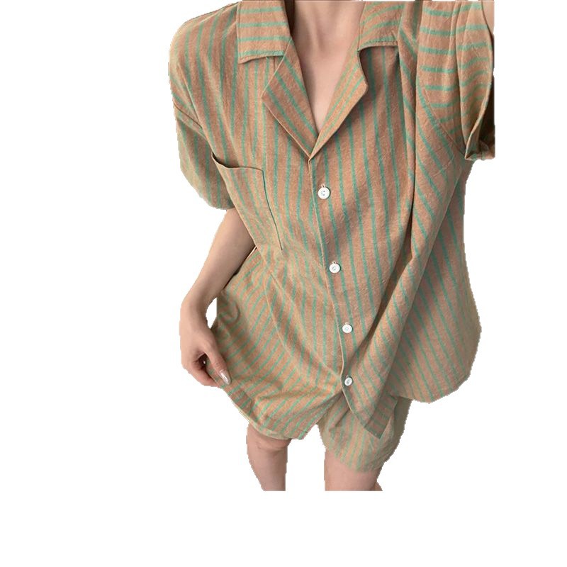 120G nubes pijamas de algodón ropa para el hogar doble conjunto corto entidad mayorista TIKTOK Sudeste asiático pedidos de comercio exterior transfronterizo