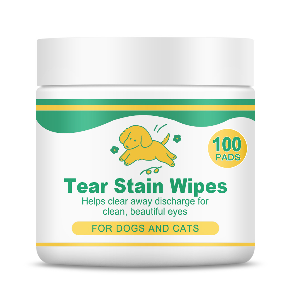 Cross-border pet wipes 100 pieces of portable cat dog disposable special tear cleaning towel gentle dirt