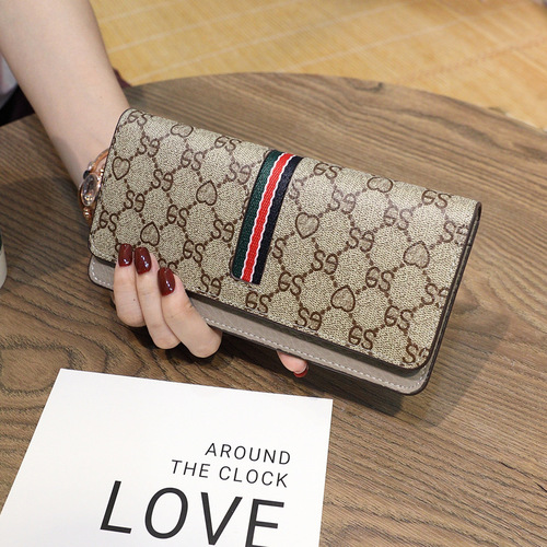 Wallet Wallet Women's Long Style 2024 New Ultra-Thin Wallet Simple Versatile Atmosphere Card Holder Internet Celebrity Niche Design Trend