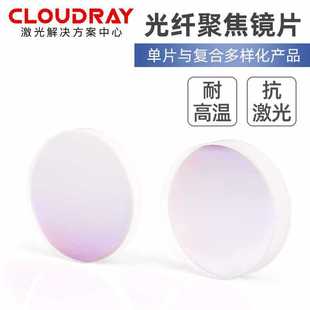 6E3X Fiber Focus Lens Handheld Welding Machine Imported Quartz Composite Collimation Lens 20/28/30mm Laser