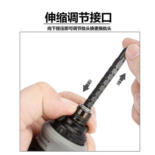 Ratchet screwdriver set multi-function adjustable handle chrome vanadium steel S2 inner cross special-shaped triangle plum blossom blade