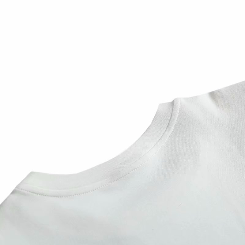 Padded Shoulder Round Neck White Asymmetric Top NSAM40163