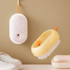 Automatic Liquid Adding Cleaning Brush, Home Use Multi-functional Clothes and Shoes Laundry Brush, Non-damaging Fabric Soft Brush