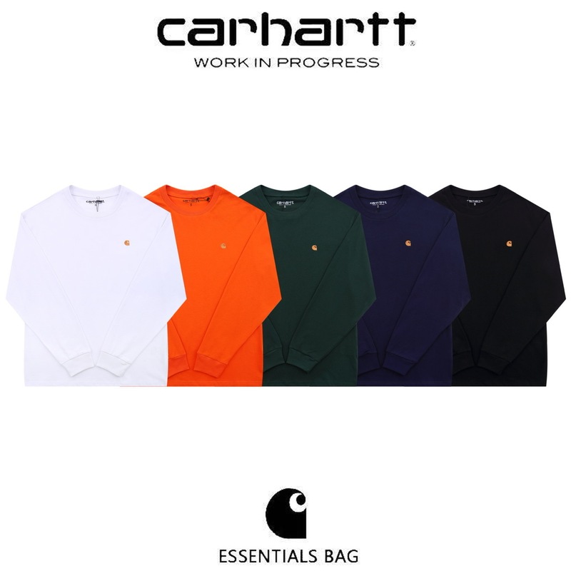 Dropshipping Foreign Trade Carhartt Pocket Classic Long-Sleeve T-Shirt Unisex Couple Loose Casual T-Shirt