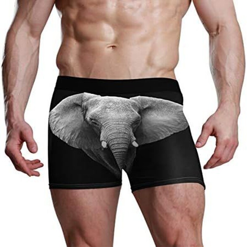 Factory wholesale cross-border men's milk silk underwear 3D printing mid-waist men's underwear comfortable breathable boxer briefs Factory wholesale cross-border men's milk silk underwear 3D printing mid-waist men's underwear comfortable breathable boxer briefs