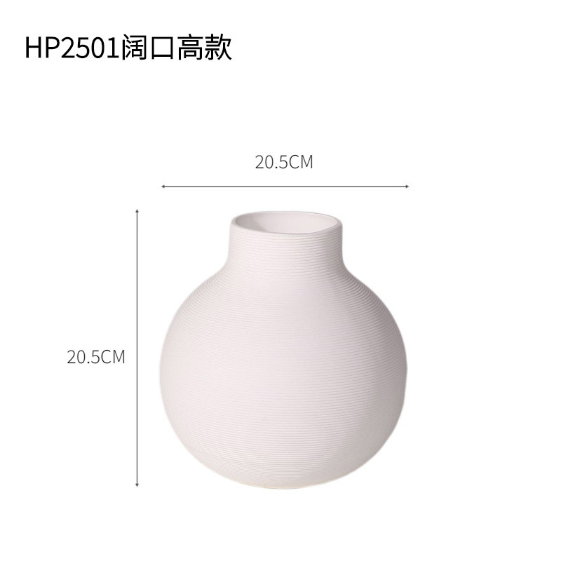 INS estilo arte blanco cerámica florero decoración creativa sala de estar flor arreglo hogar pasillo modelo habitación suave Decoración