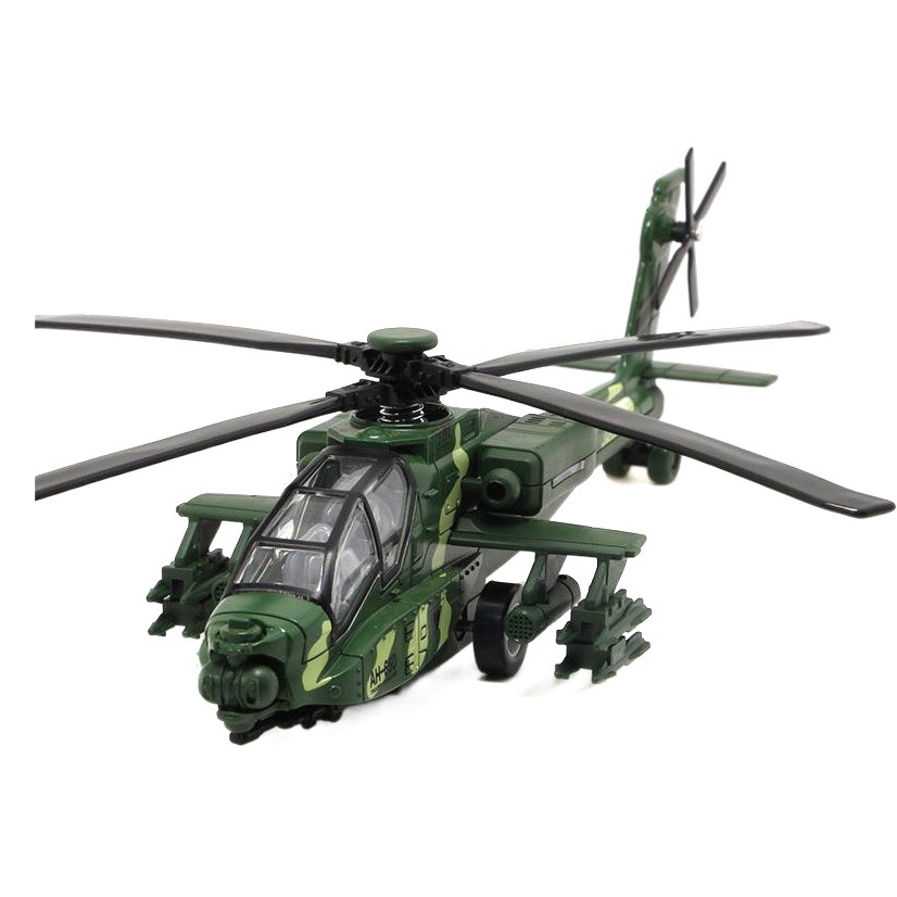 1:32 recta 10 aleación armado helicóptero modelo puede disparar luz sonido Tire hacia atrás función nueva