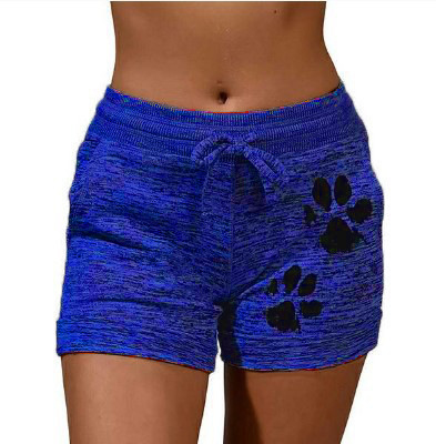 Women's Printed Bottoming Quick Drying Shorts Yoga Pants Leisure Sports Waistband Elastic Shorts