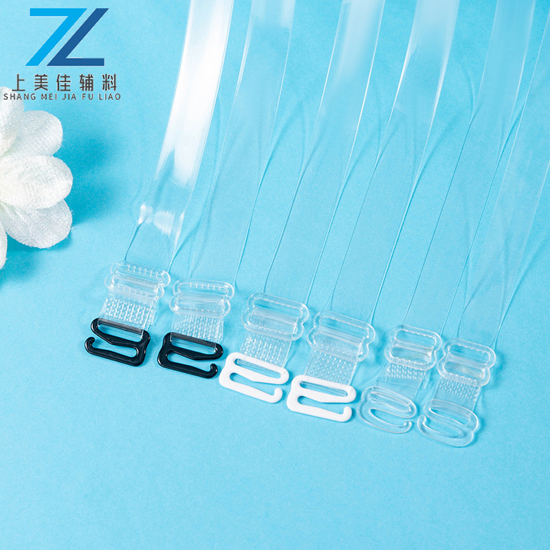 Transparent tpu underwear shoulder strap invisible elastic band hook silicone tape replaceable high elastic factory wholesale Transparent tpu underwear shoulder strap invisible elastic band hook silicone tape replaceable high elastic factory wholesale