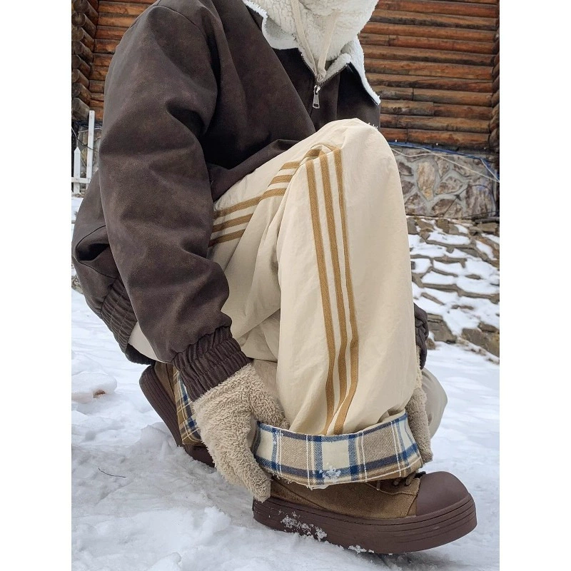 Демисезонные брюки, свободный прямой крой