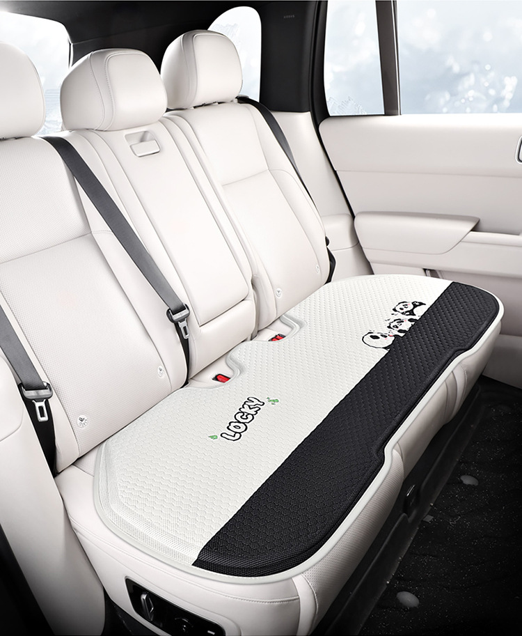 Car Seat Cushion, Universal for All Seasons, Cartoon Cute Pacha Dog Summer Breathable Half-Pack Rear Seat Cover