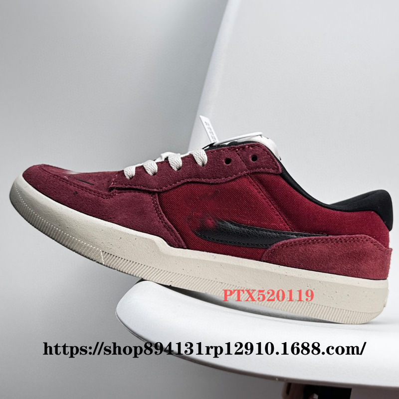 Putian Shoes Pure Original Sb Force 58 Air Force Low-Top Casual Sports Skateboard Men's and Women's Sneakers Wine Red Small Hook
