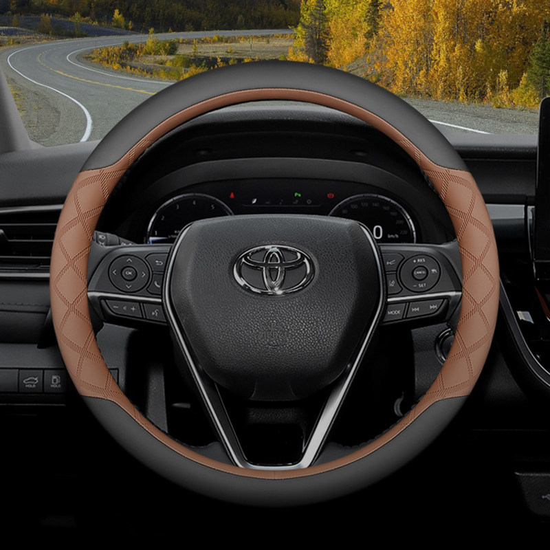 Steering Wheel Covers for the: Steering wheel cover - black-amber-brown-set-type-ultra-thin-style-default