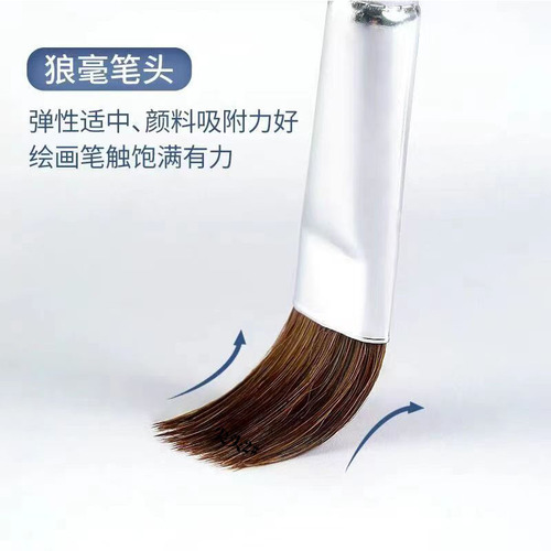 Tiantianlian 0748 Wolf Hair Mixing Brush Gouache Oil Brush Set 6 Set Brush Paint
