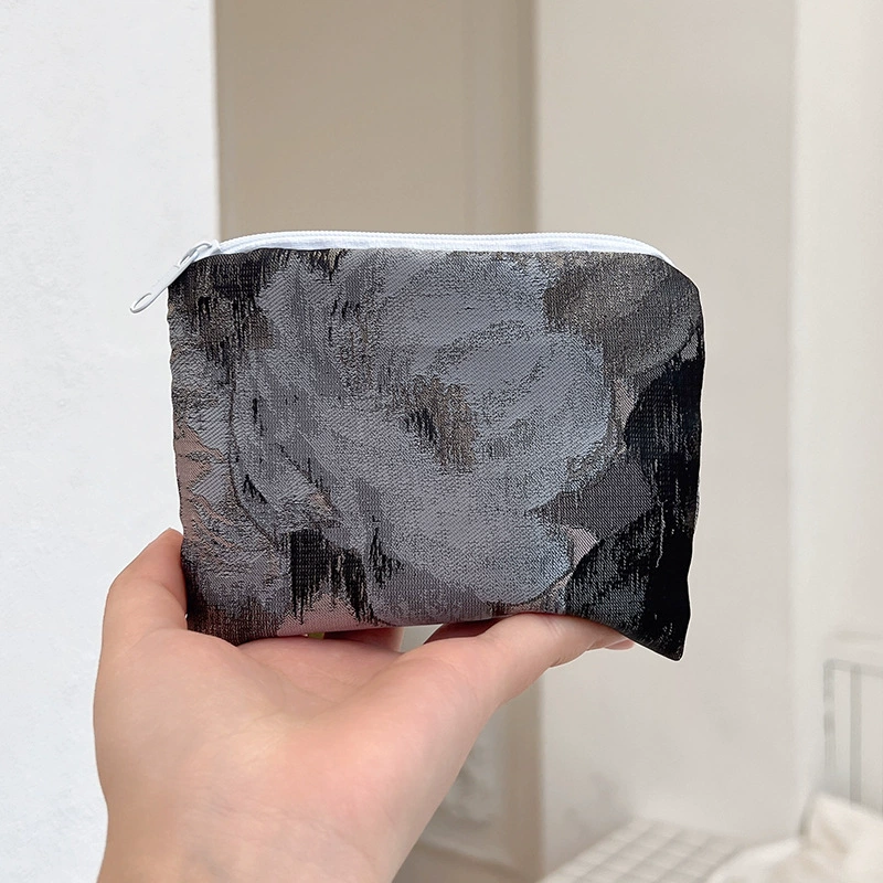 Маленький косметичка, 12×10 см, тканевая косметичка на молнии для помады и монет