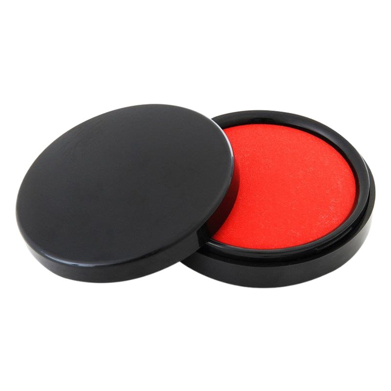 Deli 9868 mesa de impresión tamaño pequeño de secado rápido impermeable rojo mesa de impresión de secado rápido sello indonesio aceite de impresión de almohadilla de tinta no manchas